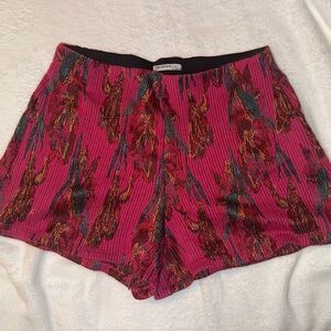 Zara Pink Floral High Waist Shorts